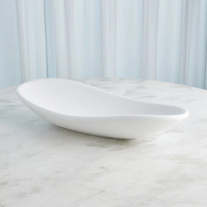 Oblong Platter Bowl by Global Views. Made from ceramic in a modern style.