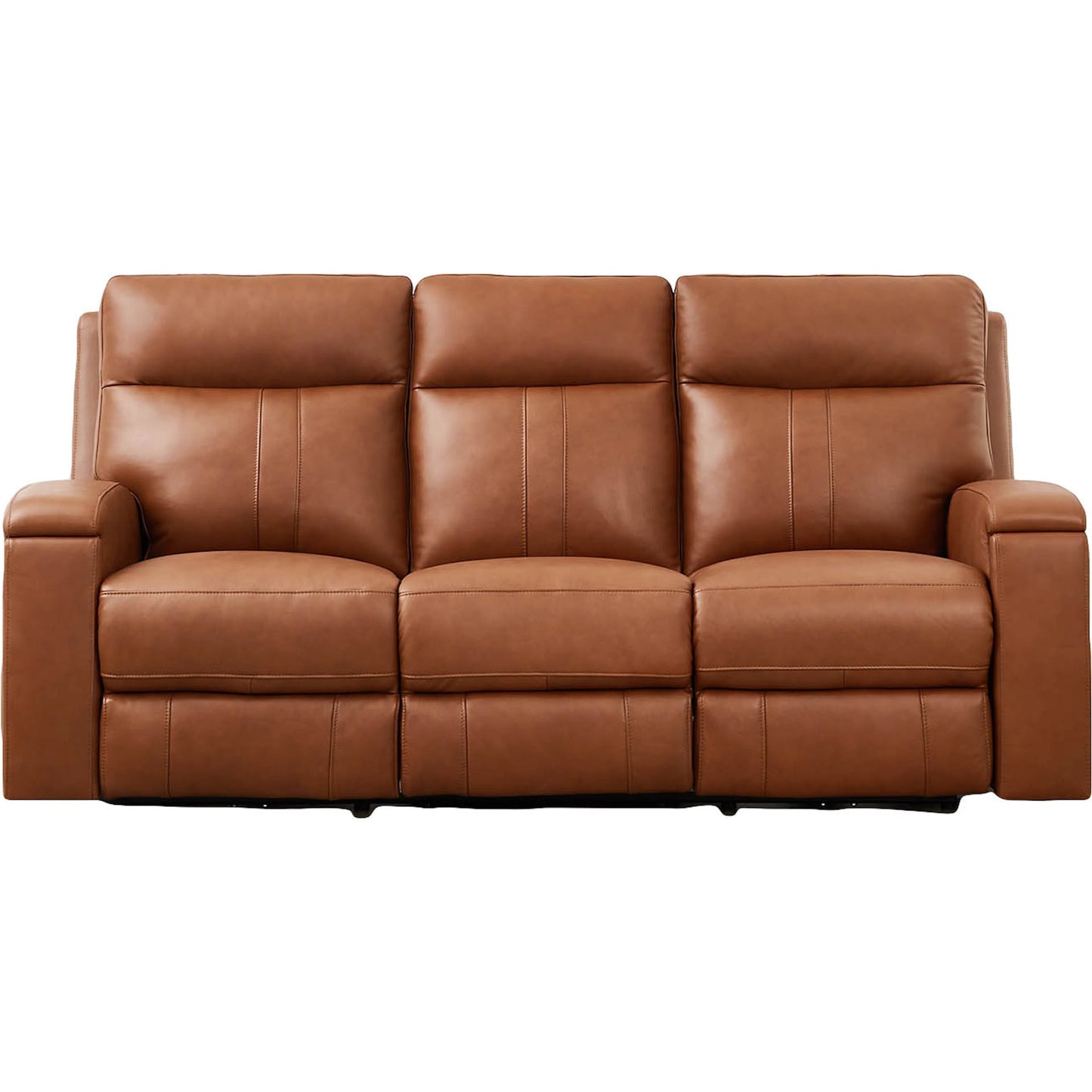 001 SI-2379376 | Primary Silo | Venice 3-Seat Zero Gravity Leather Sofa by Hydeline in nutmeg brown. Made from leather, pu leather, solid hardwood kiln dried in a traditional style.