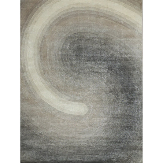 Mitomo 7278 Rug by Exquisite Rugs in charcoal, ivory. Made from wool, bamboo silk in a unique style.