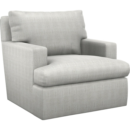 Bandar Swivel Chair by Tommy Bahama Home. Made from mahogany, fabric in a unique style.