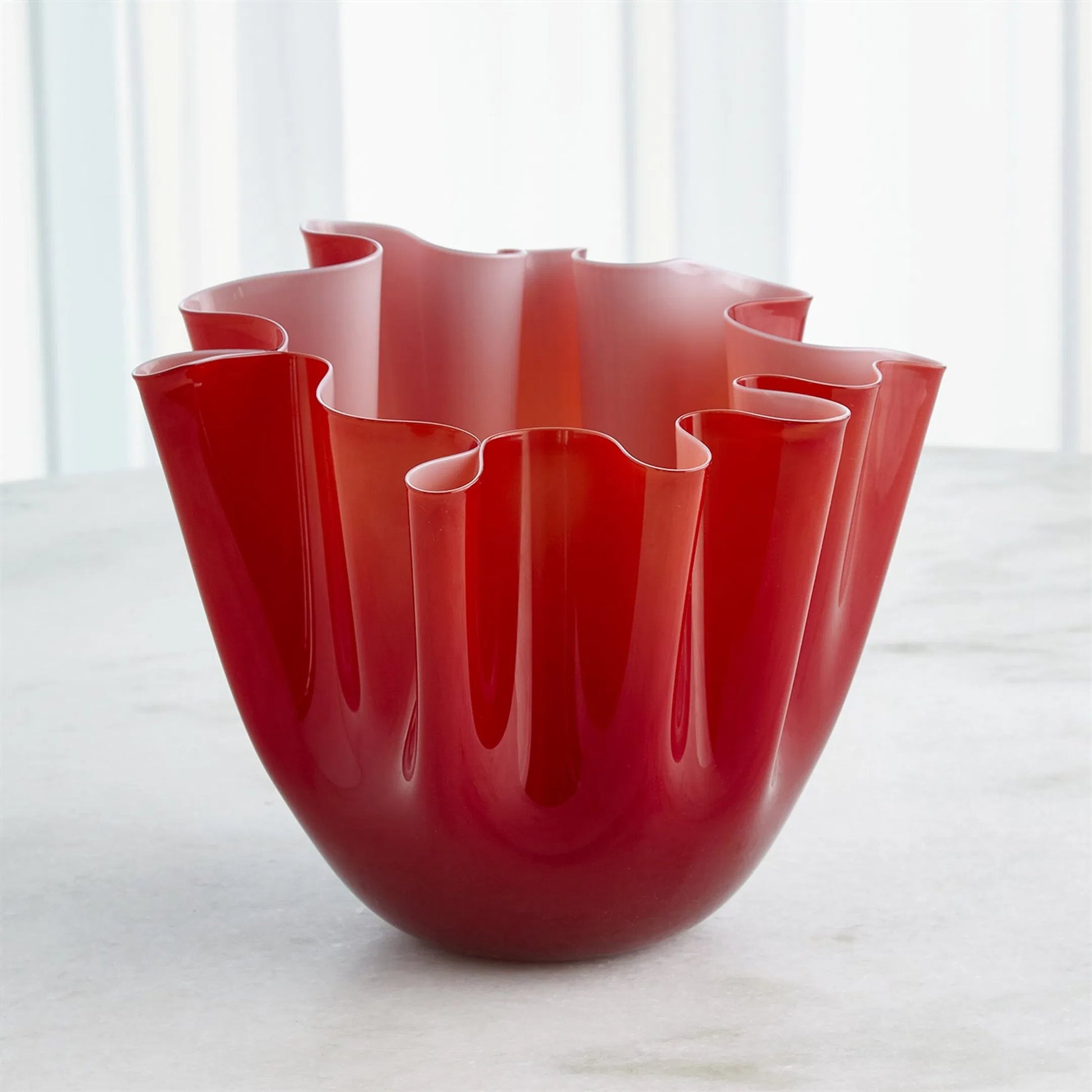 Handkerchief Vase by Global Views. Made from art glass in a eclectic & global style.