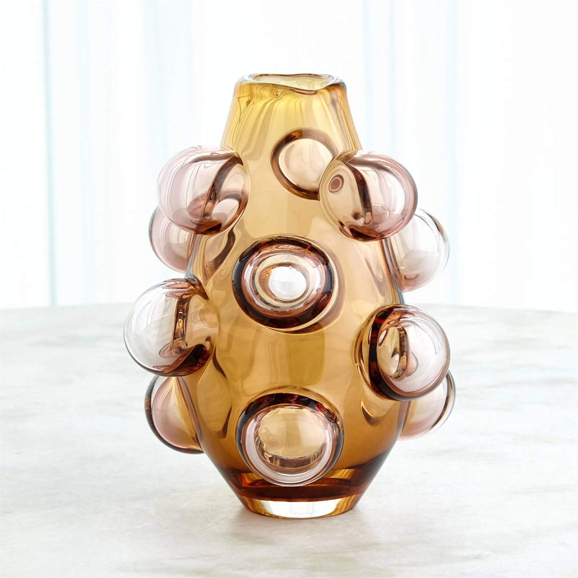 Bubbled Vase by Global Views. Made from artglass in a eclectic & global style.