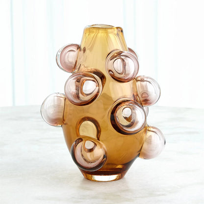 Bubbled Vase by Global Views. Made from artglass in a eclectic & global style.