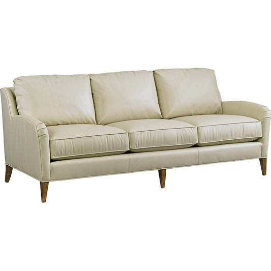 Coconut Grove Leather Sofa by Tommy Bahama Home in sailcloth. Made from unique in a transitional style.