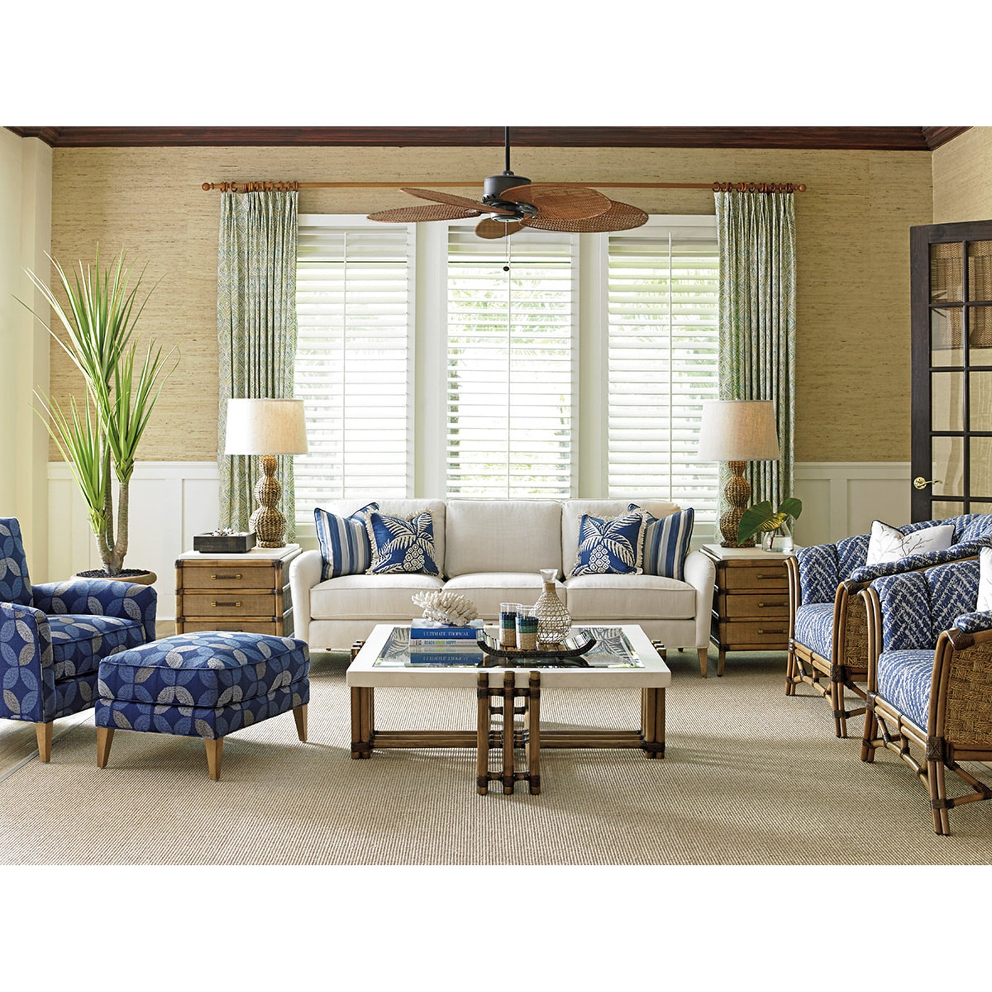 Weston Cocktail Table by Tommy Bahama Home. Made from unique in a coastal style.