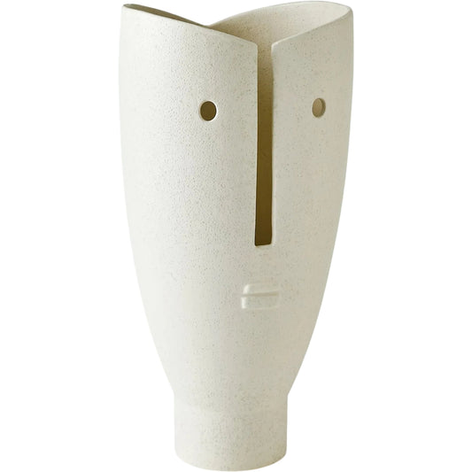 Leonard Vase by Global Views in red and white. Made from unique in a modern style.