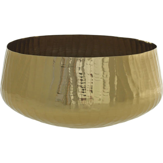 Roberi Bowl by Accent Decor in gold. Made from metal in a modern style.