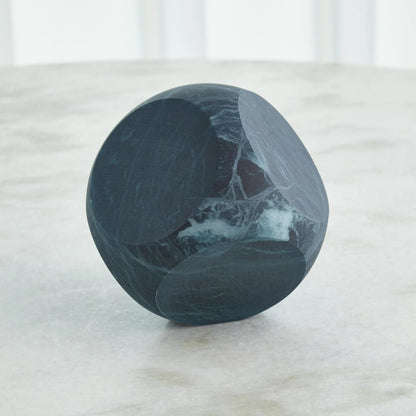 Square Alabaster Object by Global Views. Made from alabaster in a modern style.
