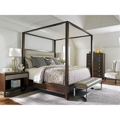 Terranea Poster Bed by Lexington in wheat. Made from unique in a transitional style.