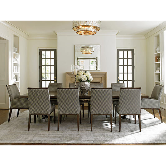 Collina Upholstered Side Chair by Lexington in silver gray. Made from unique in a modern style.