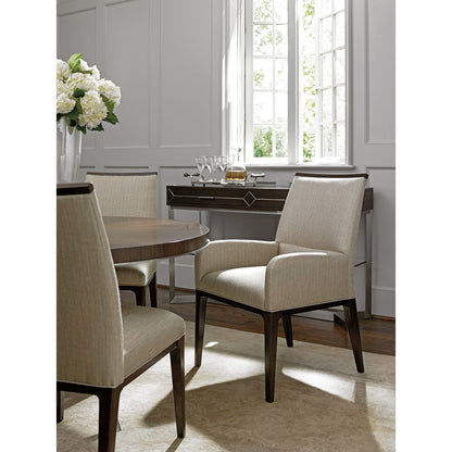 Collina Upholstered Side Chair by Lexington in silver gray. Made from unique in a modern style.