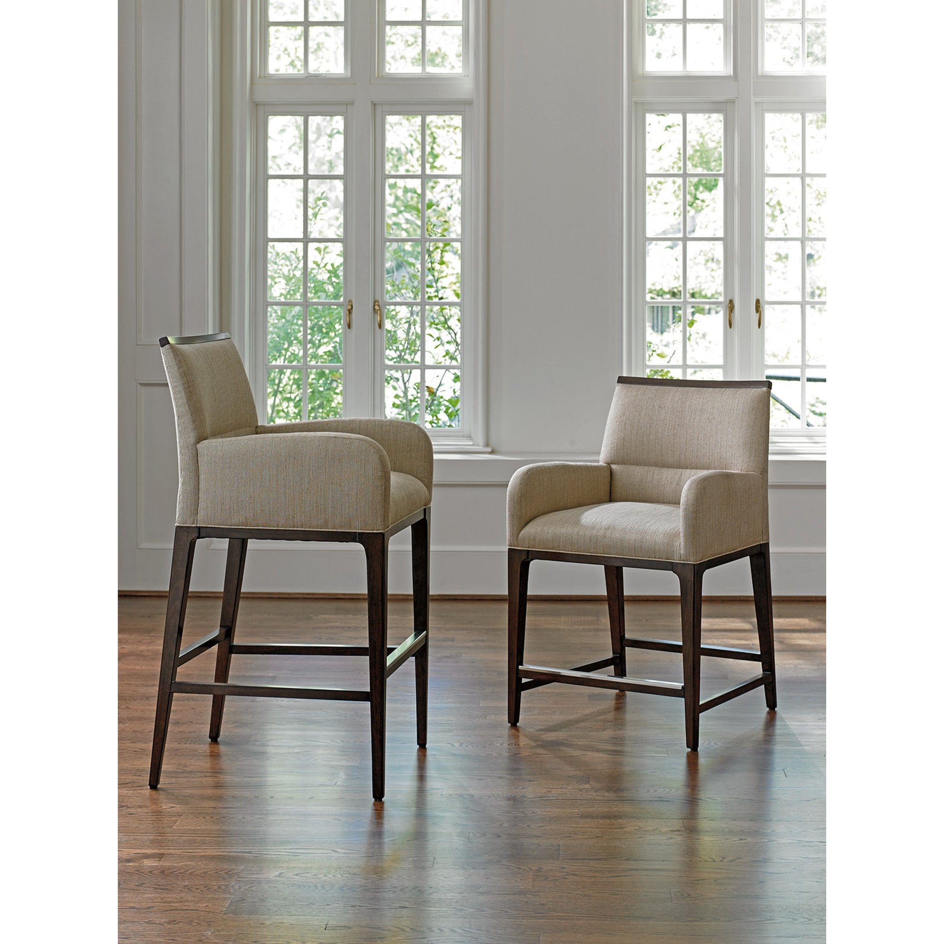Getty Counter Stool by Lexington in brown. Made from unique in a modern style.