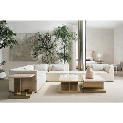 Marbella Chaise by Caracole in lucent bronze metallic paint. Made from unique in a transitional style.