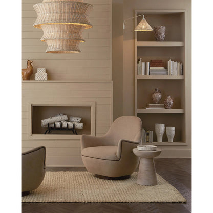 Marne Demijohn Set by Currey and Company in brown, off white. Made from terracotta in a modern style.