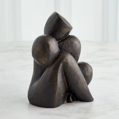 Figural Sculpture by Global Views in bronze. Made from unique in a modern style.