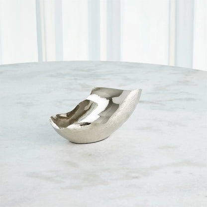 Free Form Bowl by Global Views. Made from brass in a modern style.