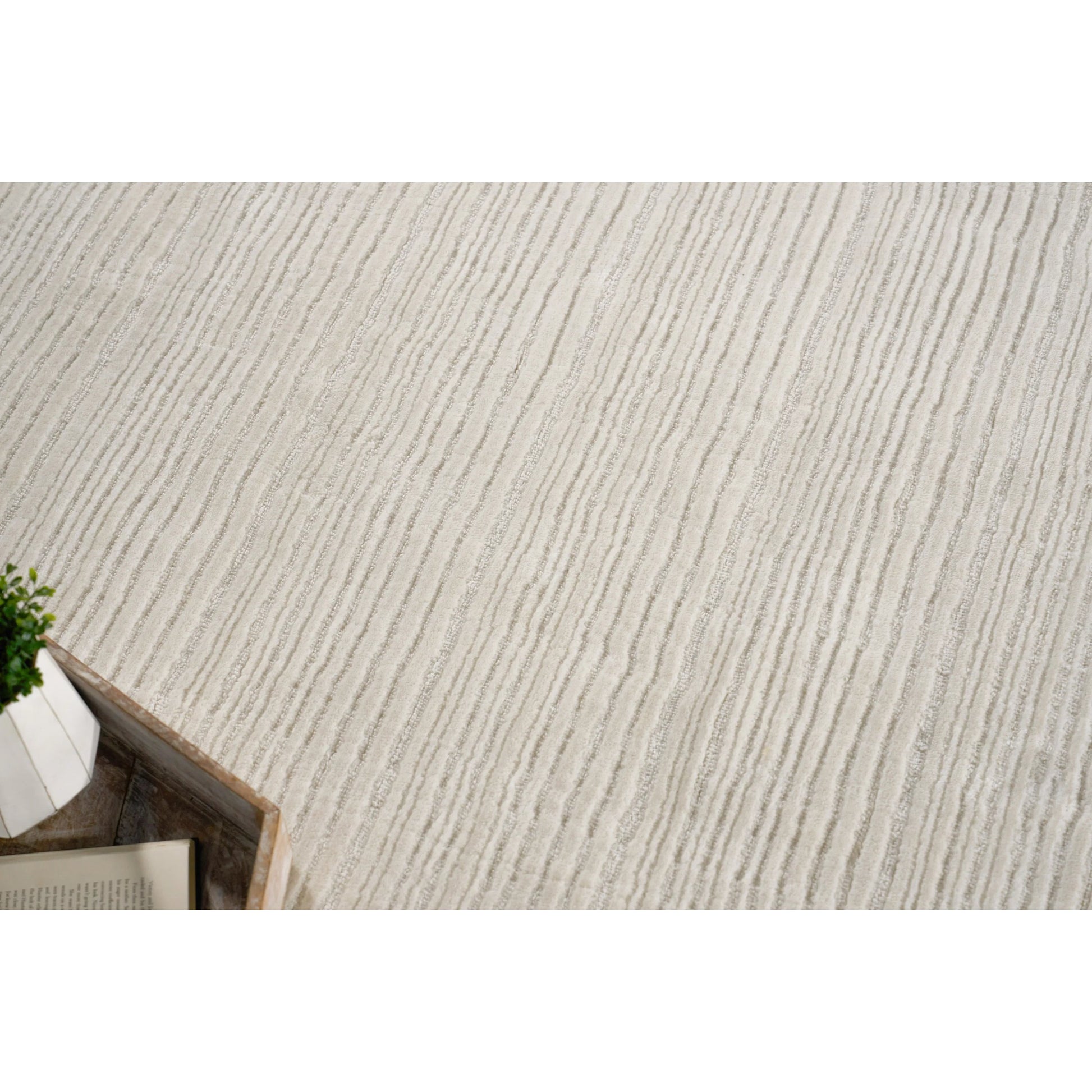 Cavallo Modern 7306 Rug by Exquisite Rugs in white. Made from nylon, wool in a uniqu