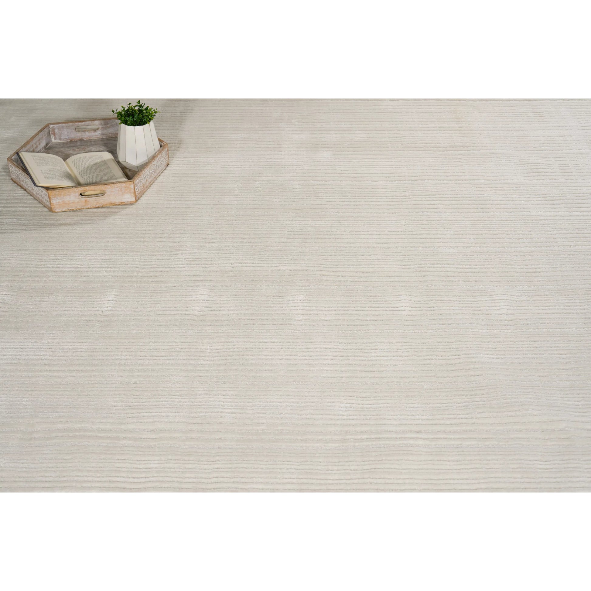 Cavallo Modern 7306 Rug by Exquisite Rugs in white. Made from nylon, wool in a uniqu