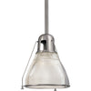 Satin Nickel / 6.50" x 6", Clear, Prismatic
