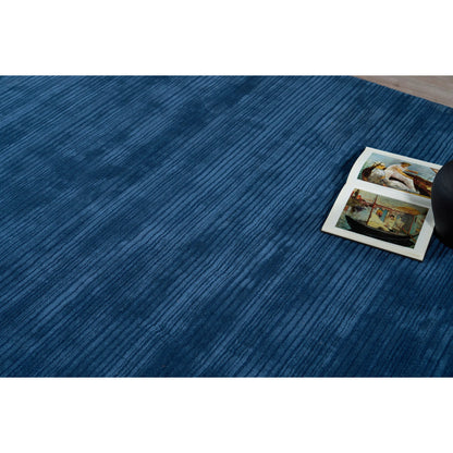 Cavallo Modern 7309 Rug by Exquisite Rugs in navy. Made from nylon, wool in a unique