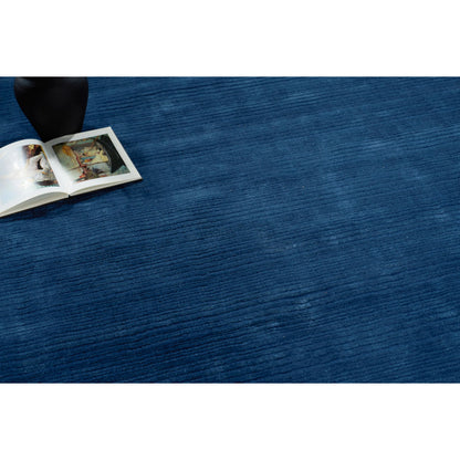 Cavallo Modern 7309 Rug by Exquisite Rugs in navy. Made from nylon, wool in a unique