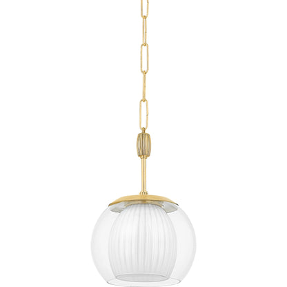 Clementon Pendant by Hudson Valley. Made from steel in a modern style.