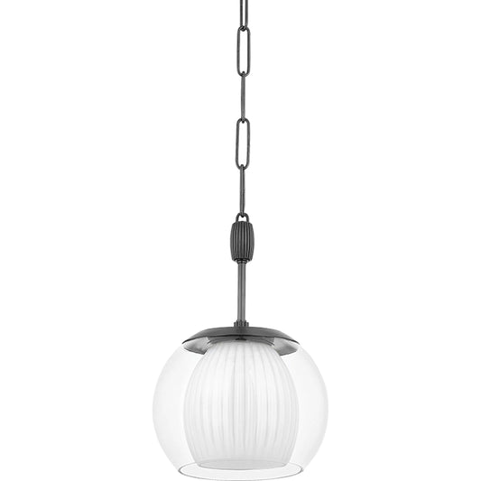 Clementon Pendant by Hudson Valley. Made from steel in a unique style.