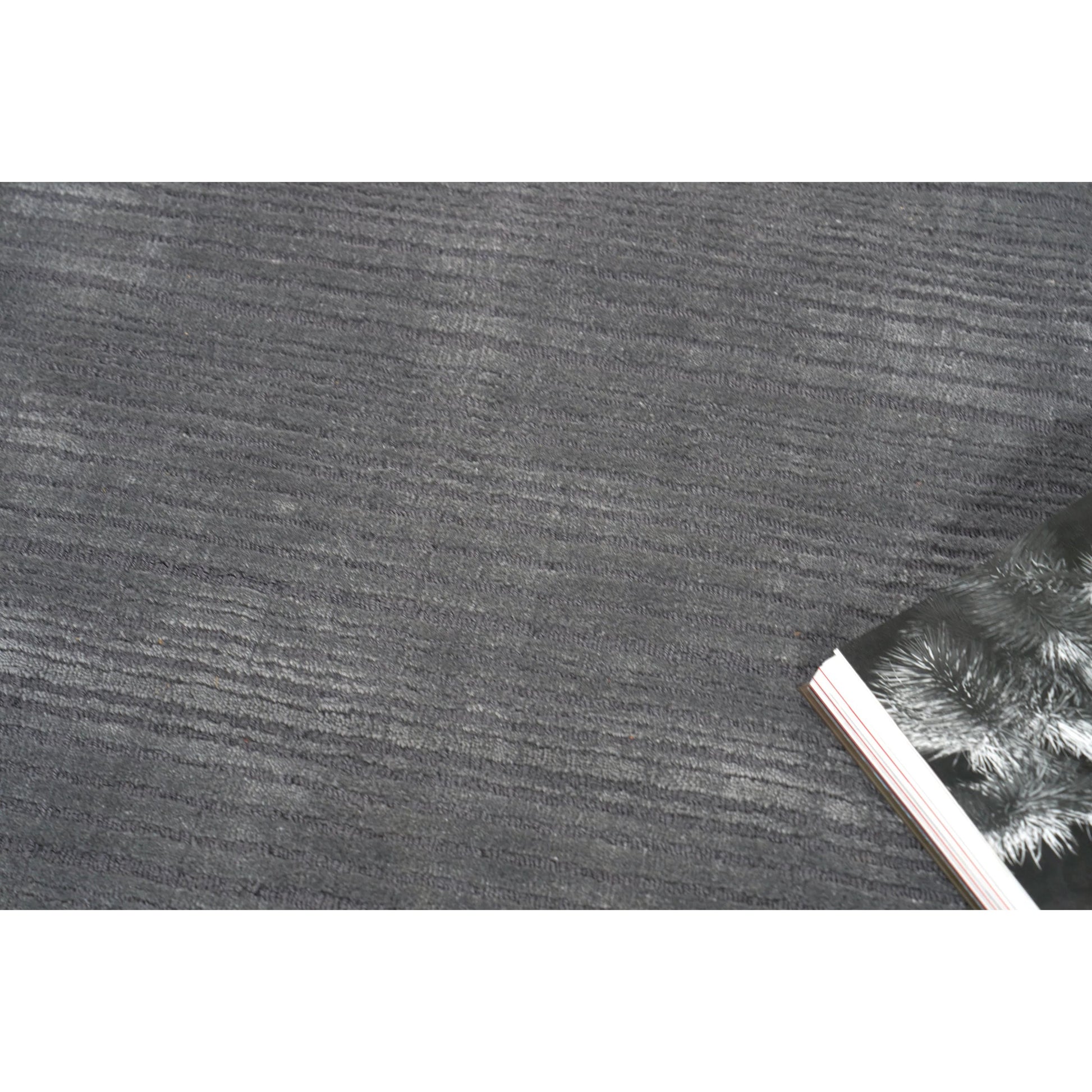 Cavallo Modern 7311 Rug by Exquisite Rugs in dark gray. Made from nylon, wool in a u