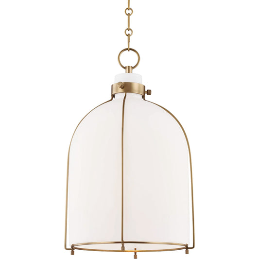 Eldridge B Pendant by Hudson Valley. Made from steel in a transitional style.