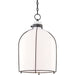 Eldridge B Pendant by Hudson Valley. Made from steel in a transitional style.
