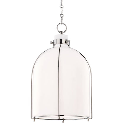 Eldridge B Pendant by Hudson Valley. Made from steel in a transitional style.