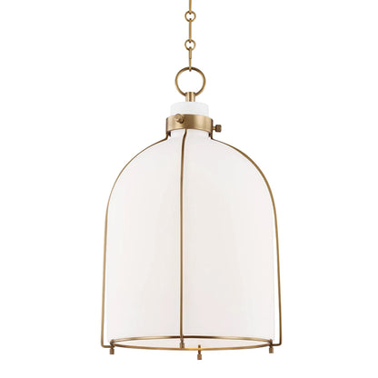 Eldridge B Pendant by Hudson Valley. Made from steel in a transitional style.
