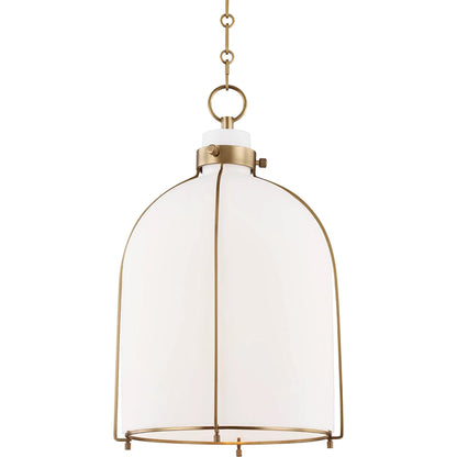 Eldridge B Pendant by Hudson Valley. Made from steel in a transitional style.
