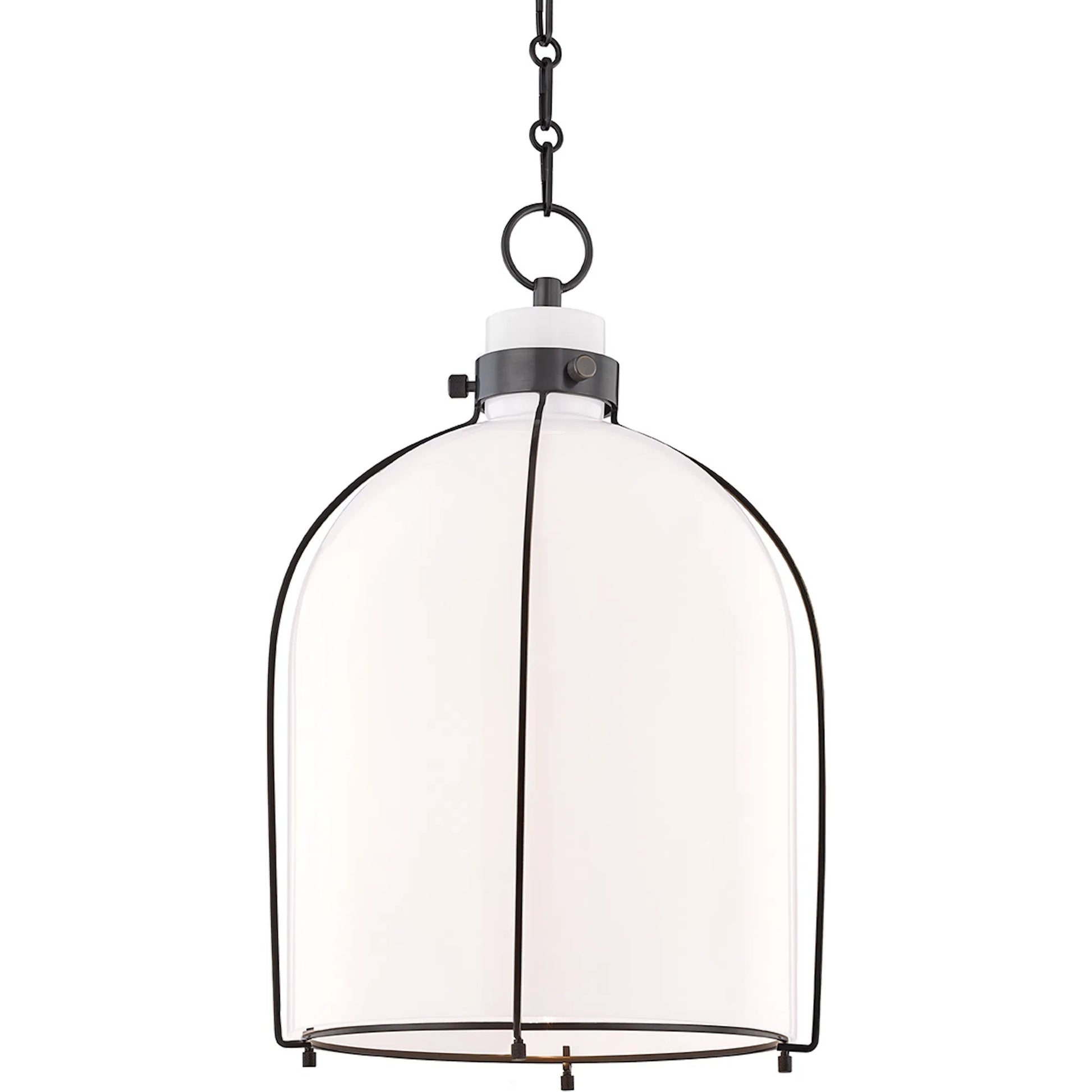 Eldridge B Pendant by Hudson Valley. Made from steel in a transitional style.