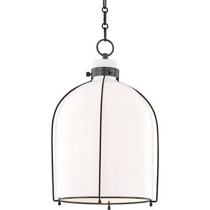 Eldridge B Pendant by Hudson Valley. Made from steel in a transitional style.