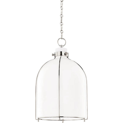 Eldridge B Pendant by Hudson Valley. Made from steel in a transitional style.