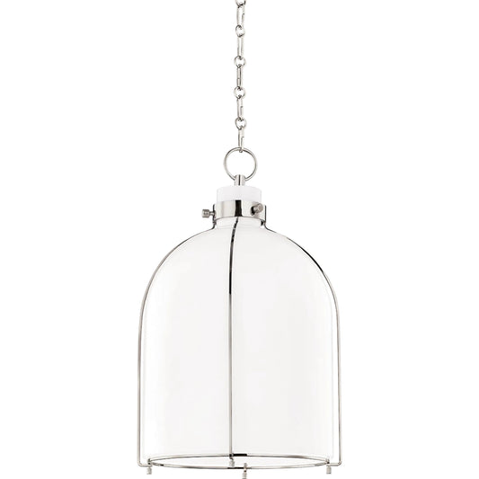 Eldridge B Pendant by Hudson Valley. Made from steel in a transitional style.