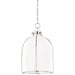Eldridge B Pendant by Hudson Valley. Made from steel in a transitional style.