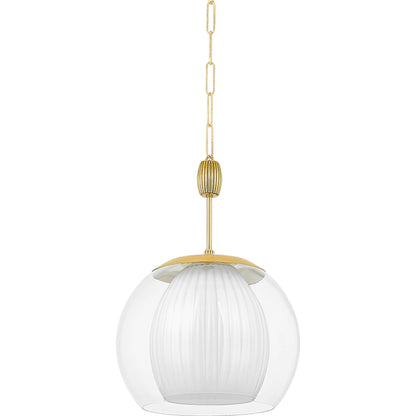 Clementon Pendant by Hudson Valley. Made from steel in a modern style.