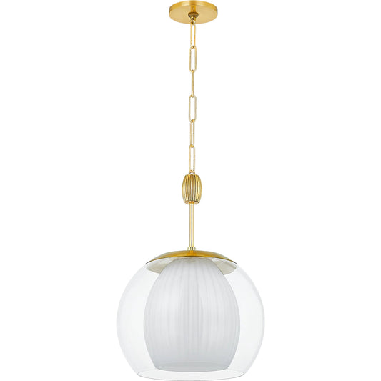 Clementon Pendant by Hudson Valley. Made from steel in a unique style.