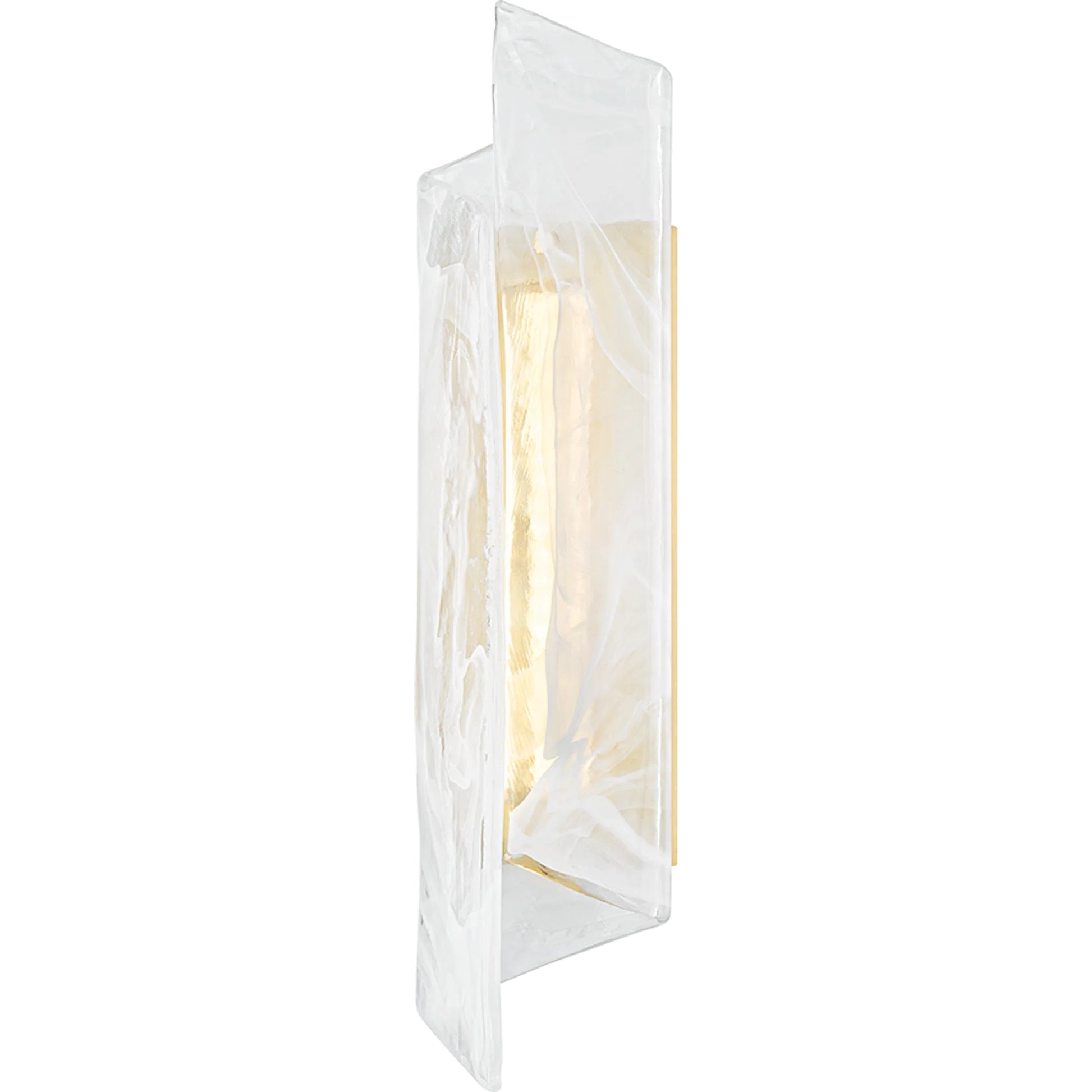 Greenville Wall Sconce by Hudson Valley in aged brass. Made from steel in a unique style.