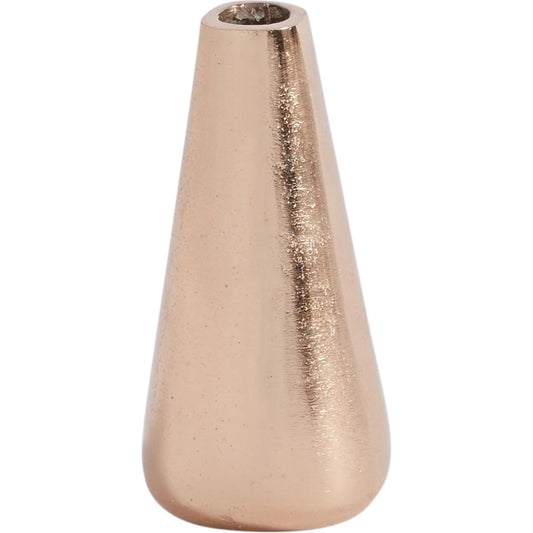 Lyric Budvase by Accent Decor in champagne. Made from metal in a modern style.