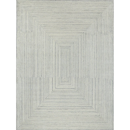 Teton 7322 Rug by Exquisite Rugs in gray, ivory. Made from new zealand wool in a unique style.