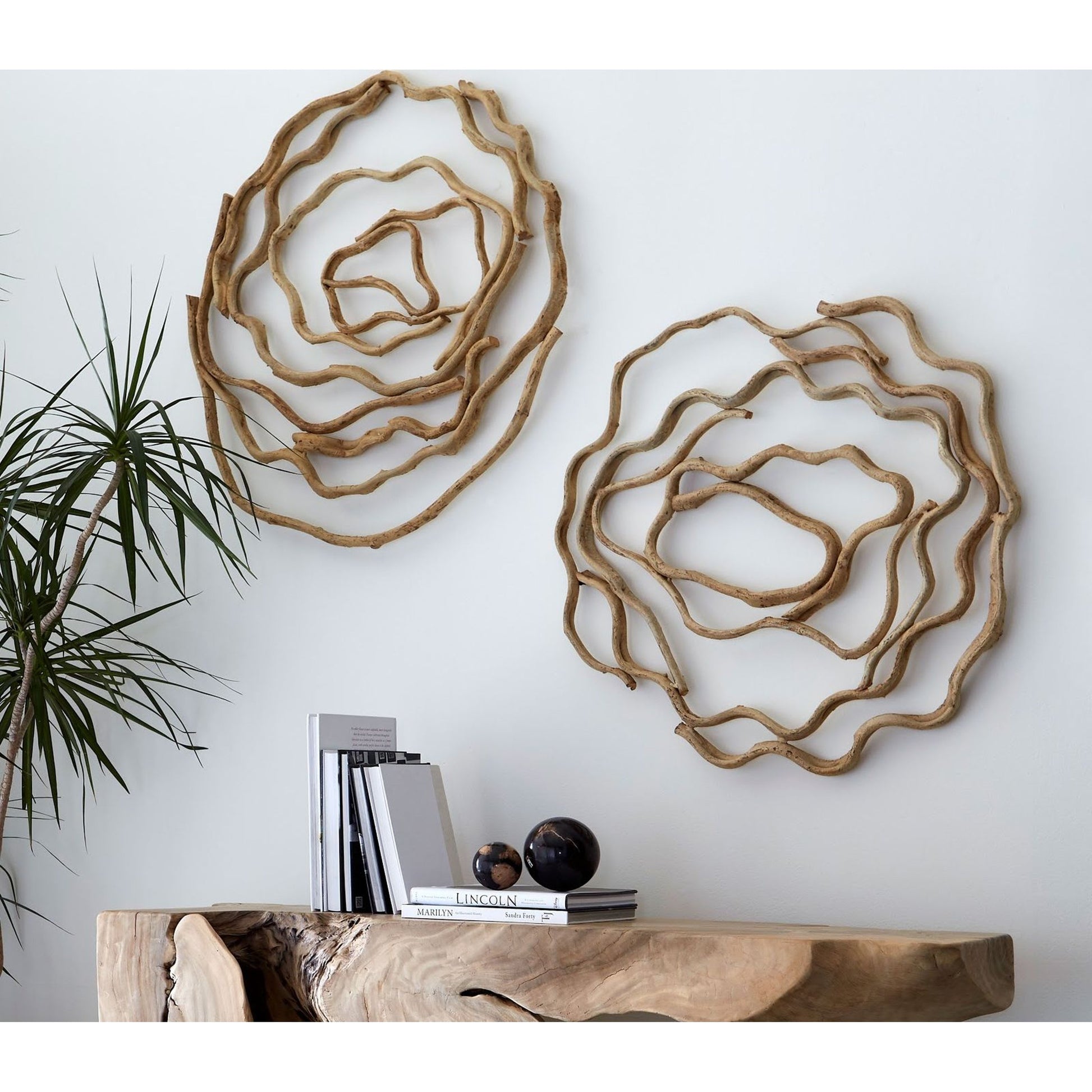 Vine Wall Flower by Phillips Collection. Made from wood in a modern style.
