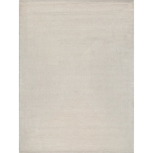 Teton 7325 Rug by Exquisite Rugs in silver, ivory. Made from new zealand wool in a unique style.