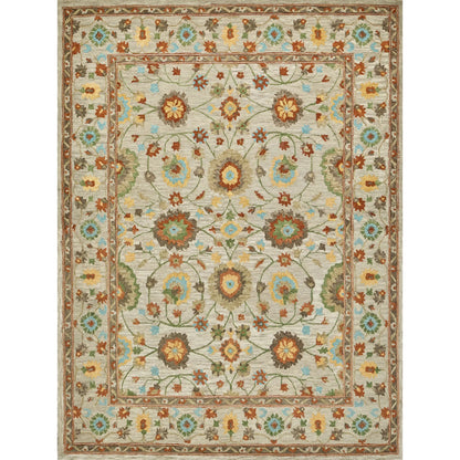 Newport 7327 Rug by Exquisite Rugs in beige. Made from new zealand wool in a unique style.