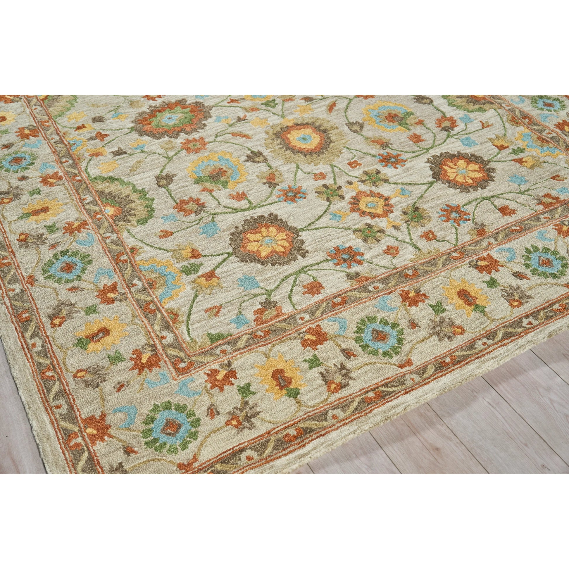Newport 7327 Rug by Exquisite Rugs in beige. Made from new zealand wool in a unique style.