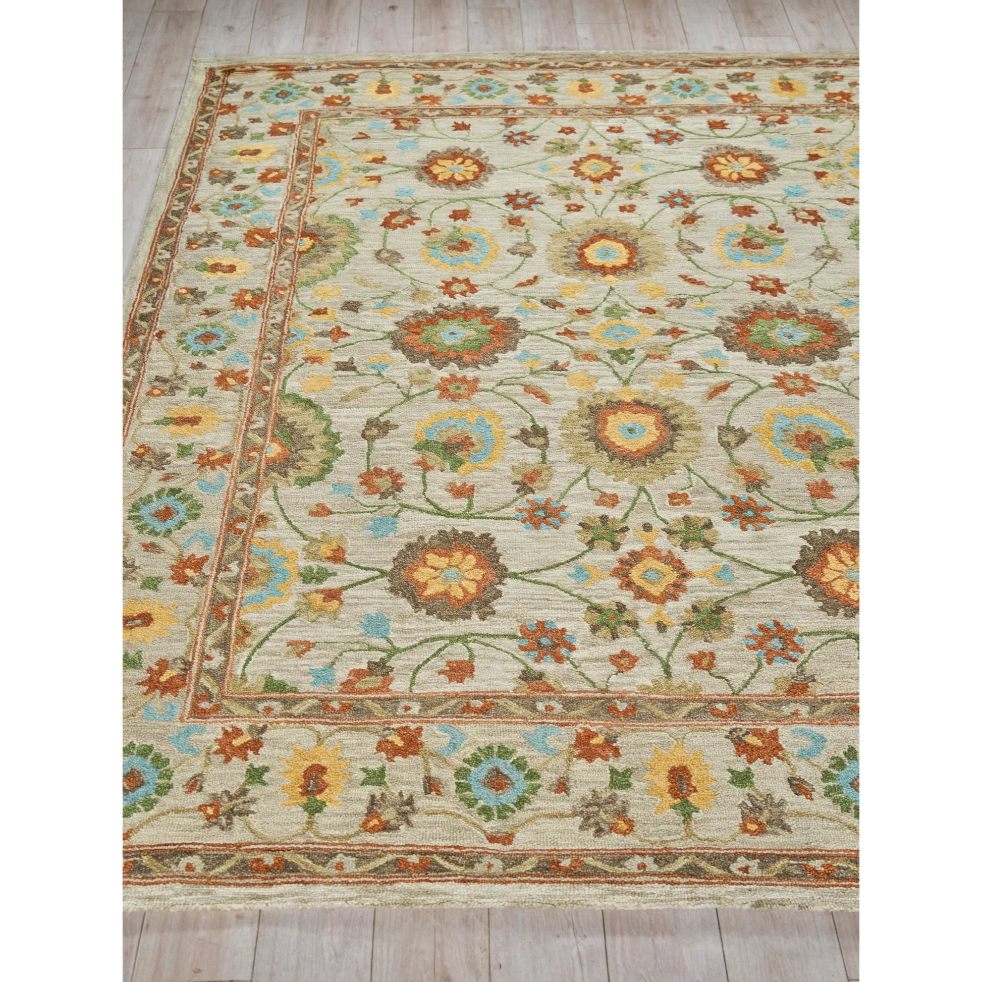 Newport 7327 Rug by Exquisite Rugs in beige. Made from new zealand wool in a unique style.