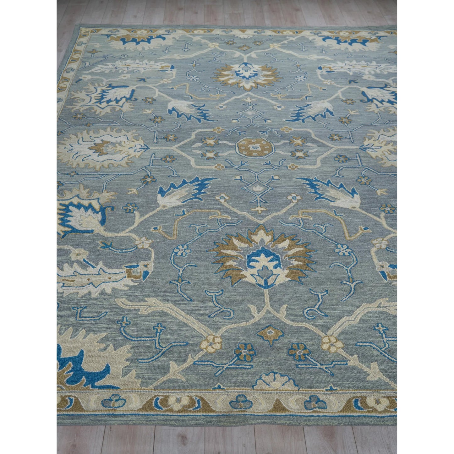 003 SI-2543434,SI-2543440,SI-2543441 | Additional Silo | Newport 7328 Rug by Exquisite Rugs in gray, blue. Made from new zealand wool in a unique style.