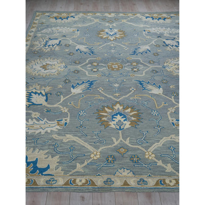 Newport 7328 Rug by Exquisite Rugs in gray, blue. Made from new zealand wool in a unique style.